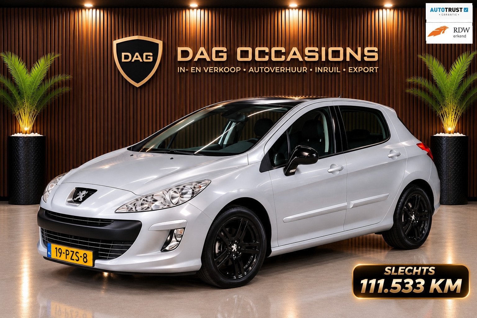 Peugeot 308 1.6 Automaat | Pano | Navi | PDC | 111.533 KM, Euro 5, Stof, Gebruikt, 1650 kg