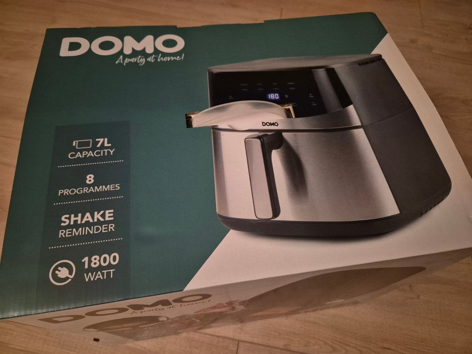 Domo Airfryer 7L - Nieuw in doos, Ophalen of Verzenden, Nieuw, Airfryer, 1500 gram of meer
