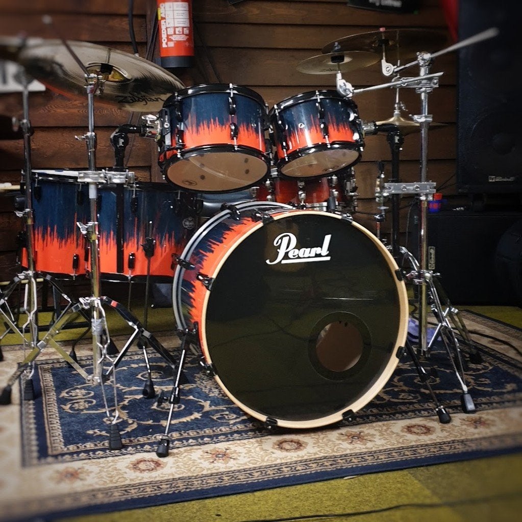 Pearl Vision VBA Limited Edition Shellset – Retro Art Red, Ophalen, Zo goed als nieuw, Pearl