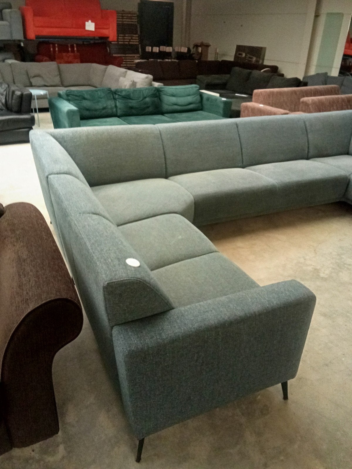 u - bank - €299,- - 350x230x220cm - bezorgen mogelijk, Gebruikt, ., Ophalen of Verzenden, .