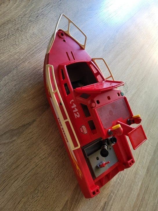 Playmobil Brandweerboot - Fire Rescue, Ophalen of Verzenden, Gebruikt