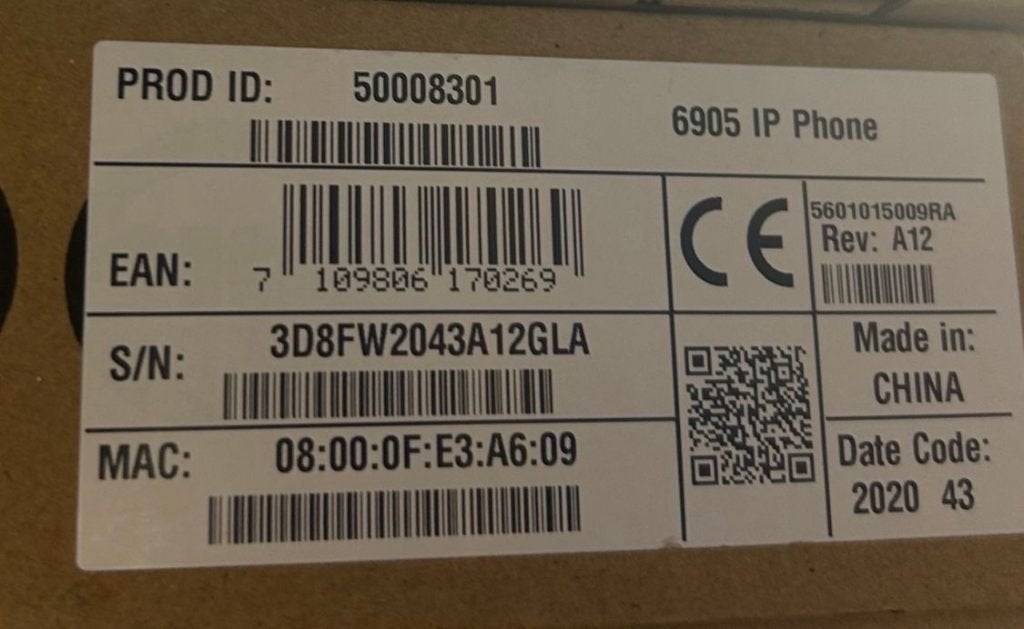 ☎️ NIEUW Mitel 6905 IP Phone 50008301 6905IP ☎️, Ophalen of Verzenden, Nieuw