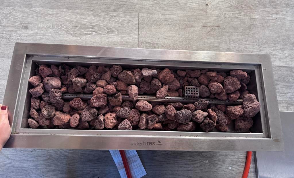 Easyfires Inbouwbrander RVS, Tuin en Terras, Ophalen, Gebruikt, Gas
