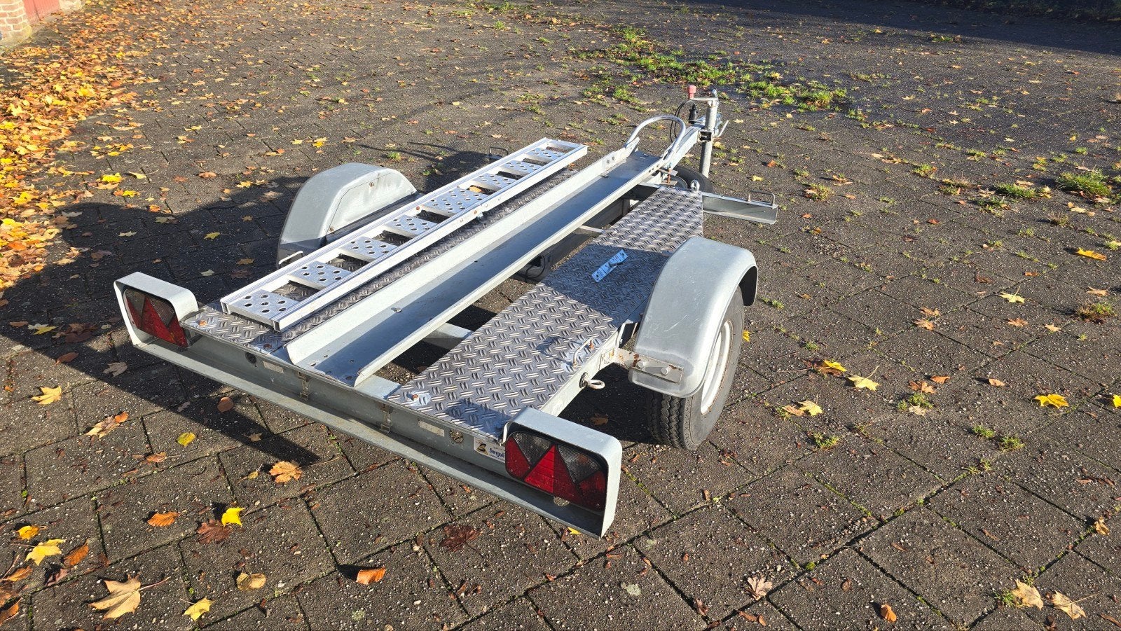 Te koop of te huur motor aanhanger / trailer voor 1 motor, Ophalen, Gebruikt