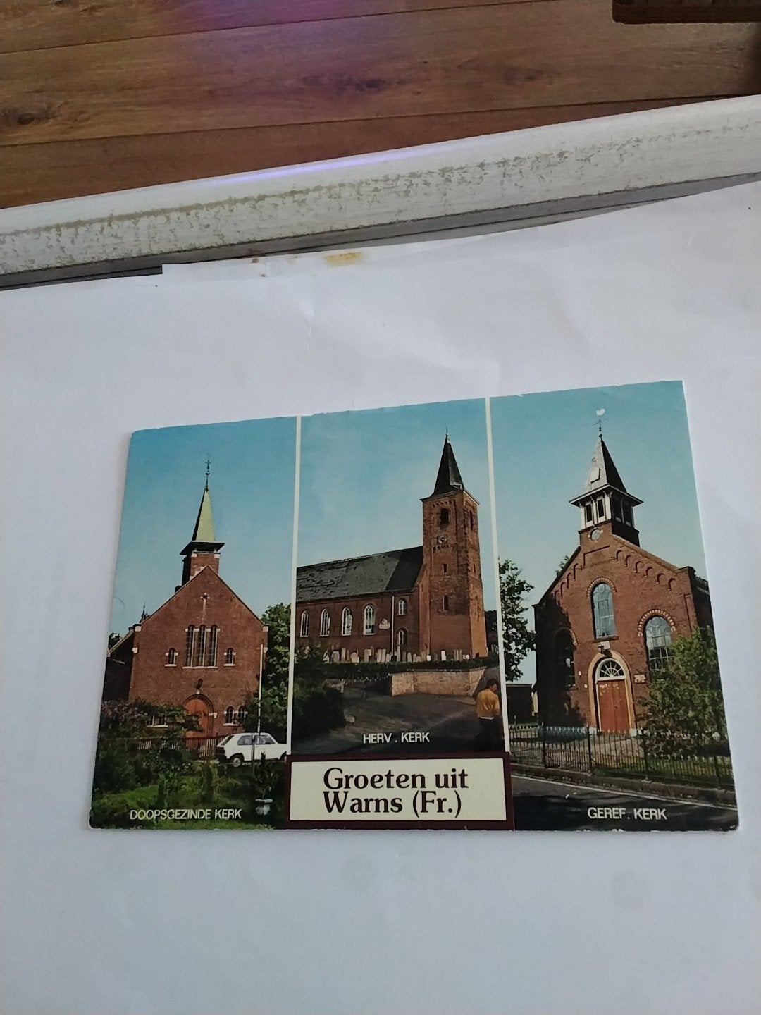 Ansichtkaart Groeten uit Warns (Fr.) - Kerken, Ophalen of Verzenden, 1960 tot 1980, Ongelopen, Friesland