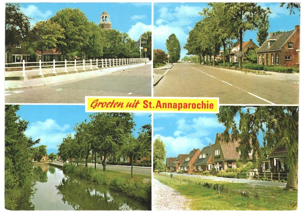 966759 St Annaparochie 80+ Friesland Gelopen met postzegel, Ophalen of Verzenden, 1980 tot heden, Gelopen, Friesland