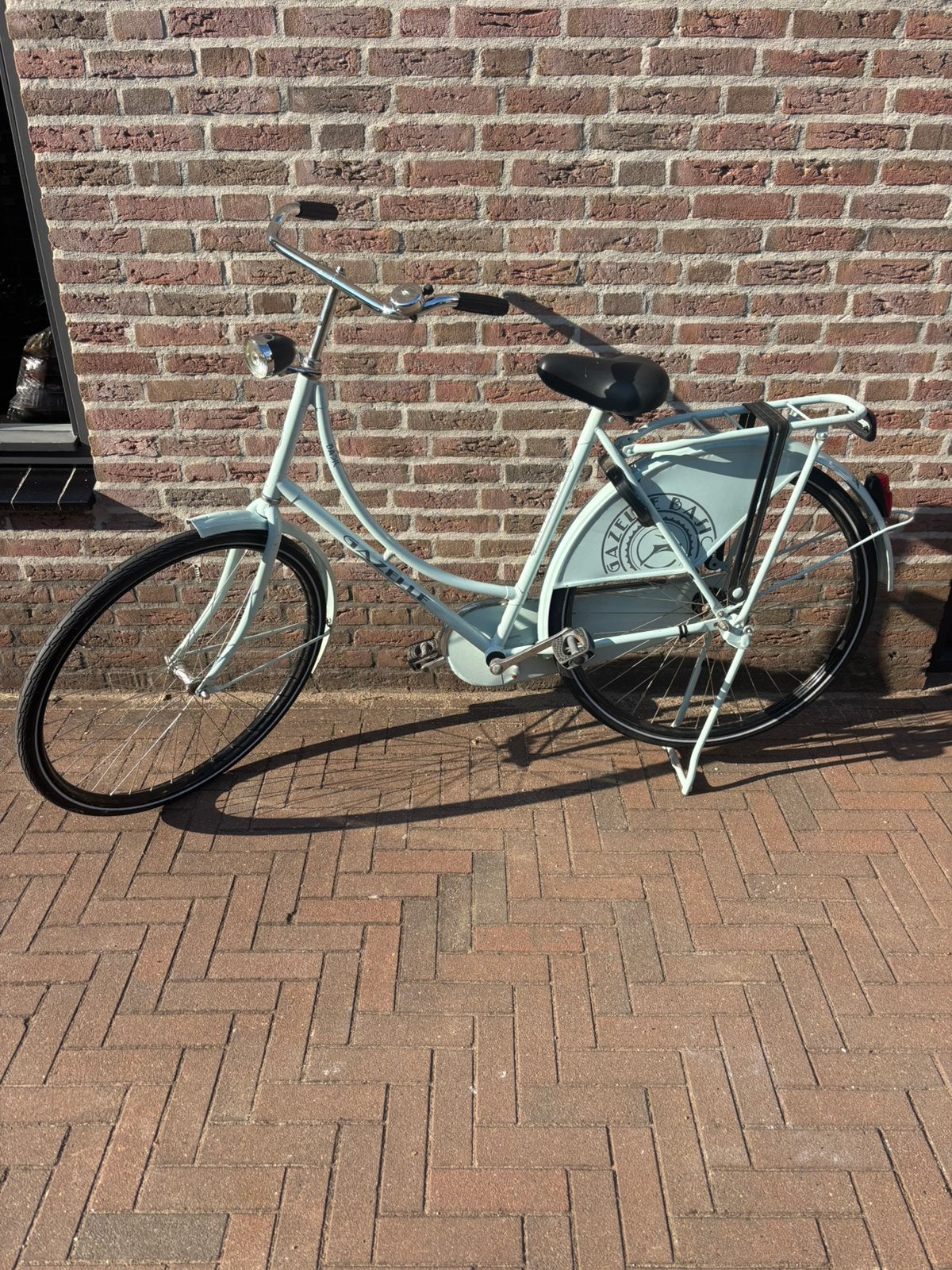 Gazelle damesfiets - Lichtblauw - Gebruikt, Ophalen, Terugtraprem, Gebruikt, 50 tot 53 cm