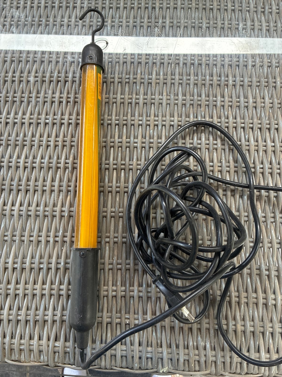 Handige inspectielamp met haak en lang snoer, Doe-het-zelf en Verbouw, Bouwverlichting, Gebruikt, Lamp met armatuur, Minder dan 50 watt