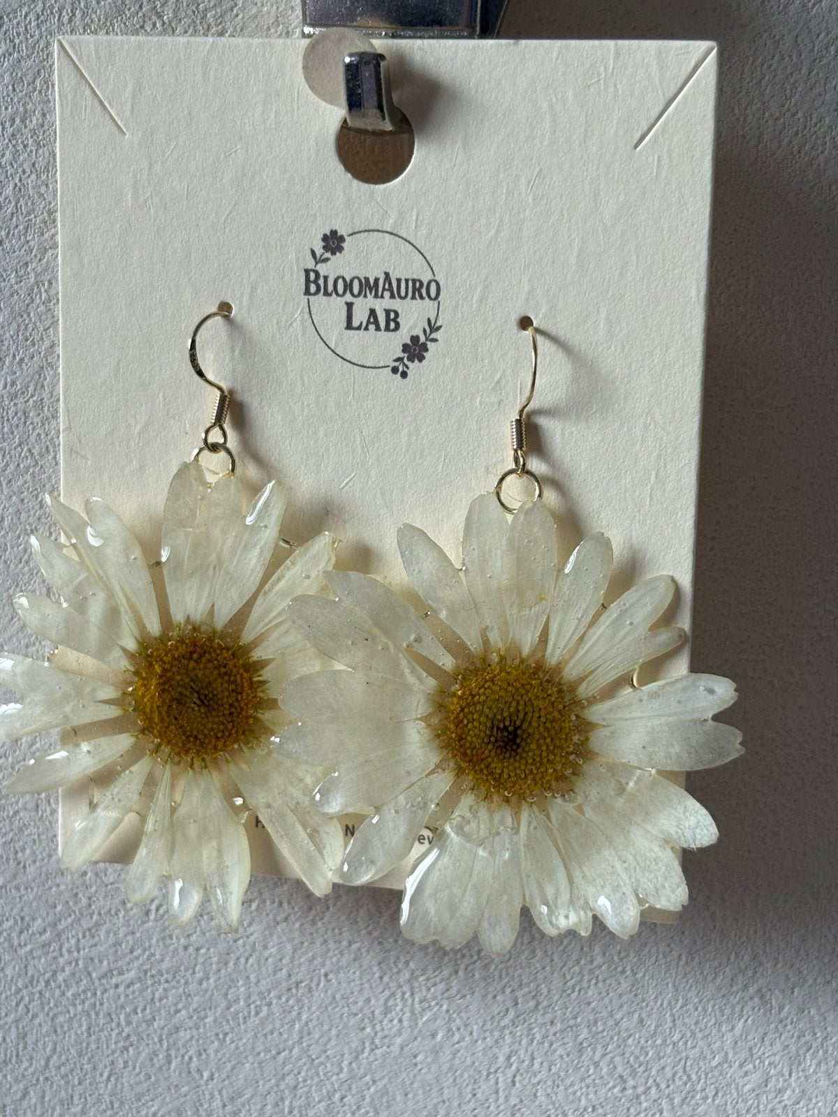 Unieke Madelief Oorbellen - Handgemaakt, Sieraden, Tassen en Uiterlijk, Oorbellen, Overige materialen, Hangers, Verzenden, Wit
