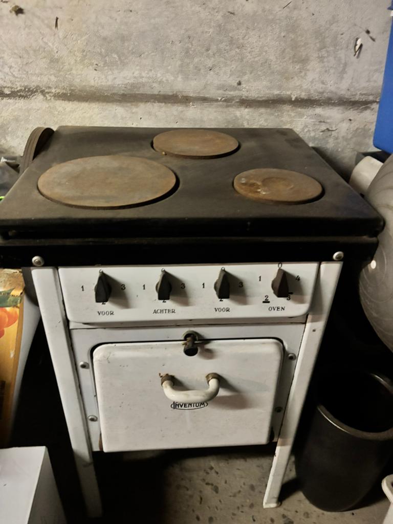 Oude fornuis / kooktoestel Inventum, Ophalen, Minder dan 85 cm, 3 kookzones of minder, Gas