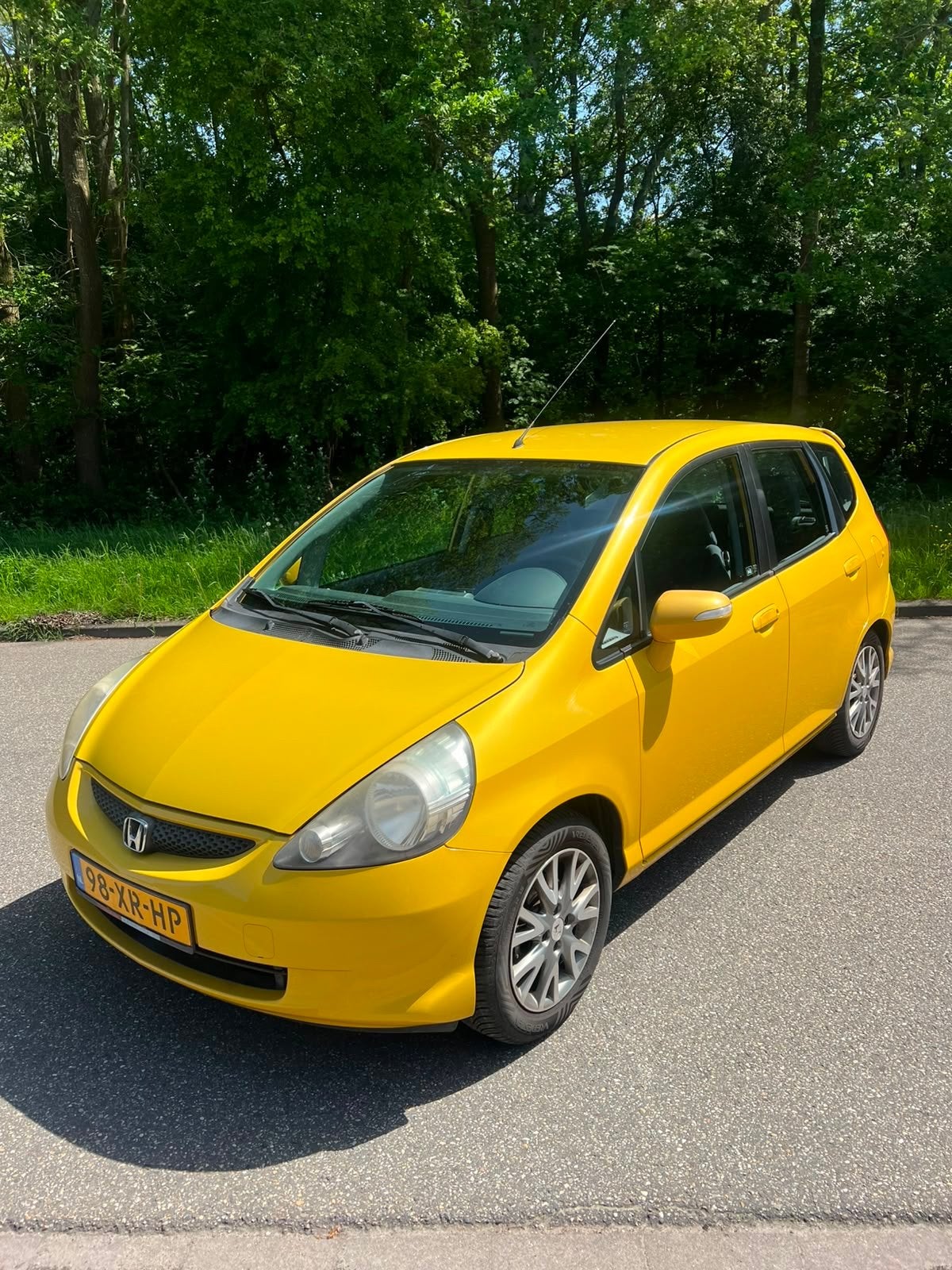 Betrouwbare Honda Jazz 1.4 (2007) Geel | zeer zuinig | 122KM, Auto's, Honda, Particulier, Jazz, Benzine, B, Hatchback, Handgeschakeld
