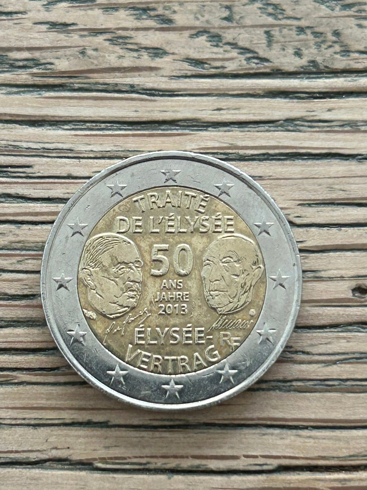 Aangeboden herdenkingsmunt €2 2013 50 jaar Élysée-verdrag, Ophalen of Verzenden, Overige landen, Overige waardes, Losse munt