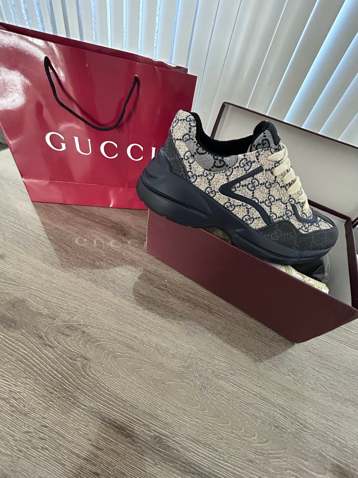 Gucci Schoenen Ongedragen Maat 45, Kleding | Heren, Blauw, Nieuw, Ophalen of Verzenden, Sneakers of Gympen