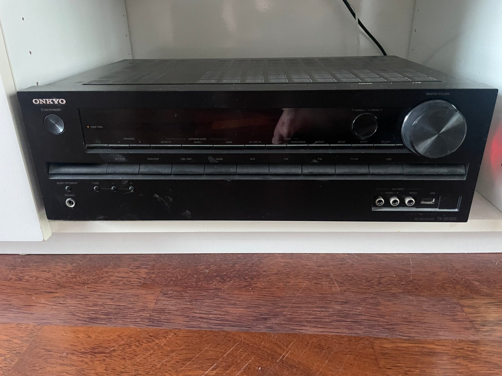 Onkyo versterker met afstandsbediening, Ophalen, Zo goed als nieuw, Sony, 120 watt of meer