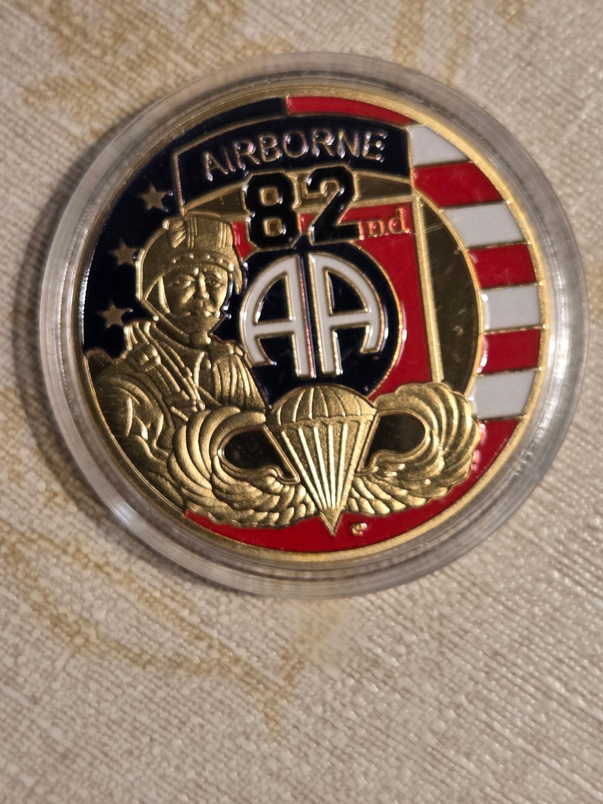82nd Airborne Division Challenge Coin - VS Leger, Ophalen of Verzenden, Nieuw