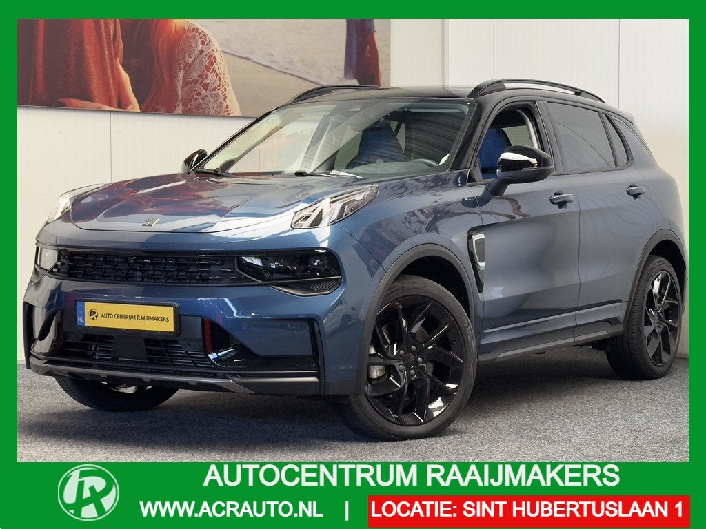 Lynk & Co 01 1.5 BLACK LINE PREMIUM ZWARTE HEMEL VOL OPTIES, Auto's, Lynk & Co, Stof, Zwart, Bedrijf, 1854 kg