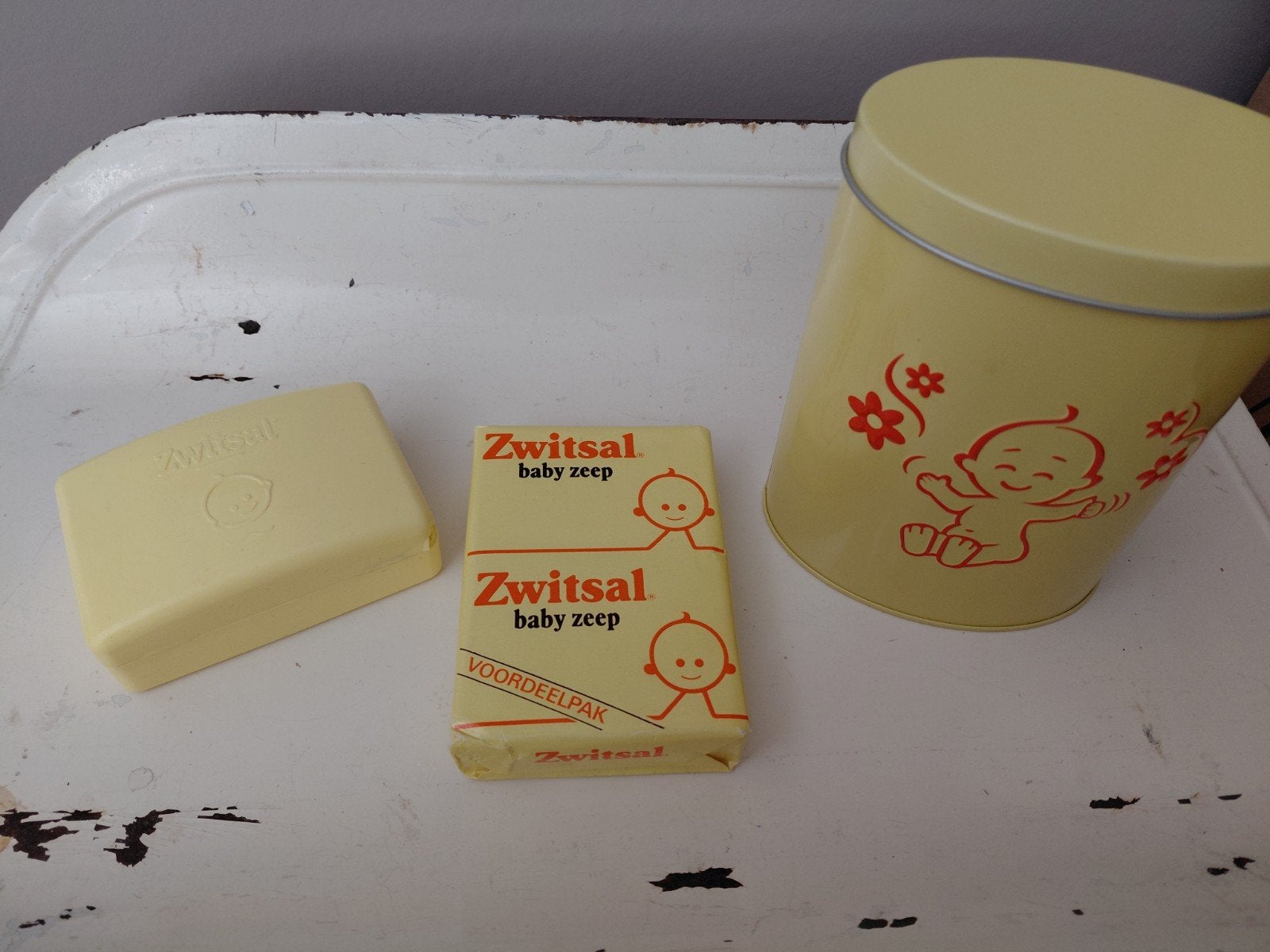 oude zwitsal spullen, Ophalen of Verzenden, Gebruikt, Overige typen, Standaard