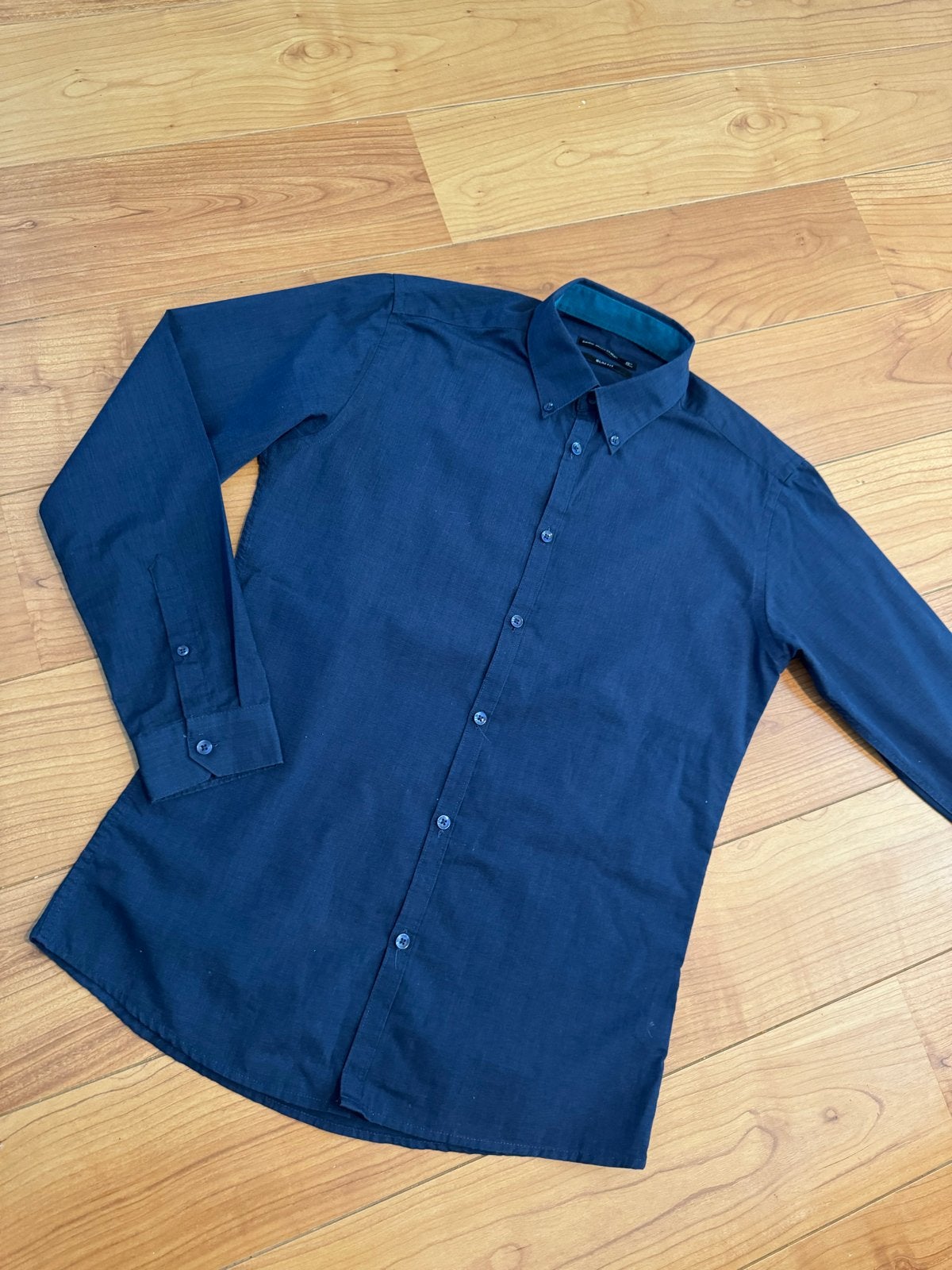 Cedar Wood State Slim Fit overhemd - Maat 38 (S), Ophalen of Verzenden, Zo goed als nieuw, Blauw, Halswijdte 38 (S) of kleiner