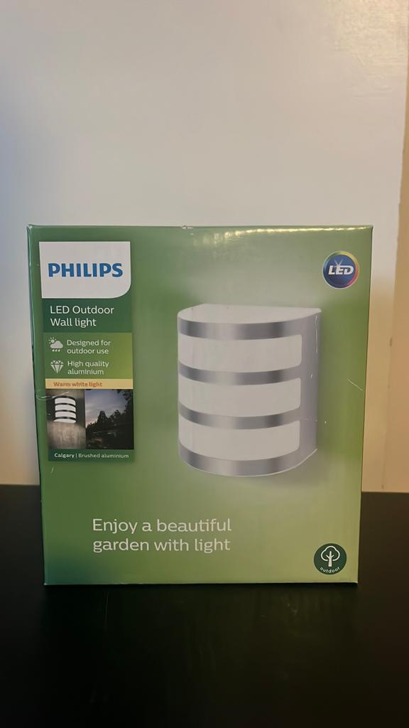 Philips buitenlamp Cargary geborsteld aluminium, Tuin en Terras, Ophalen of Verzenden, Nieuw