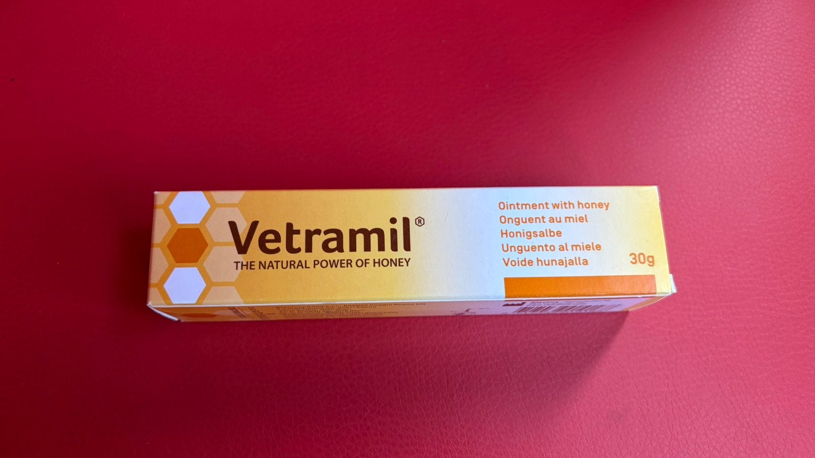 Vetramil honingzalf-huidverzorging 30 gram, Ophalen of Verzenden, Nieuw