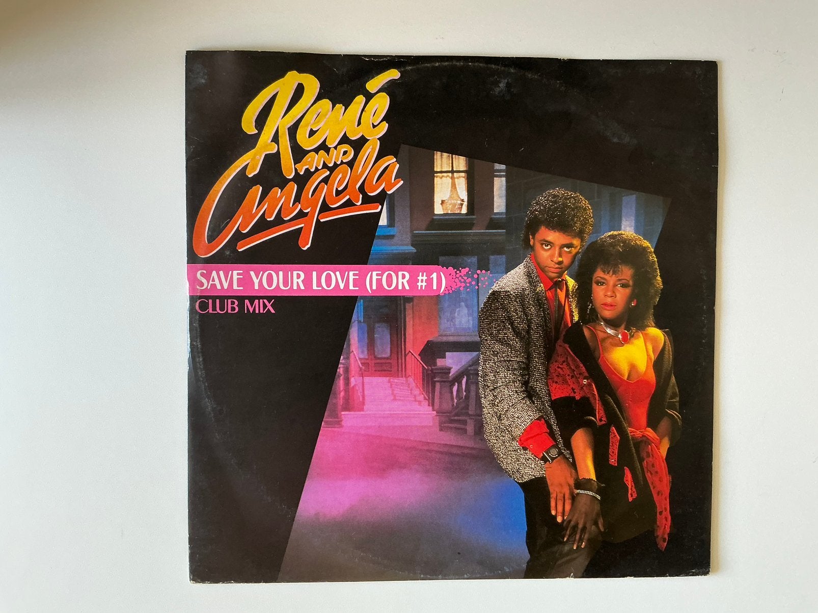 René And Angela* – Save Your Love (For #1) 12” disco funk, Cd's en Dvd's, Vinyl | Dance en House, Gebruikt, Overige formaten, Disco
