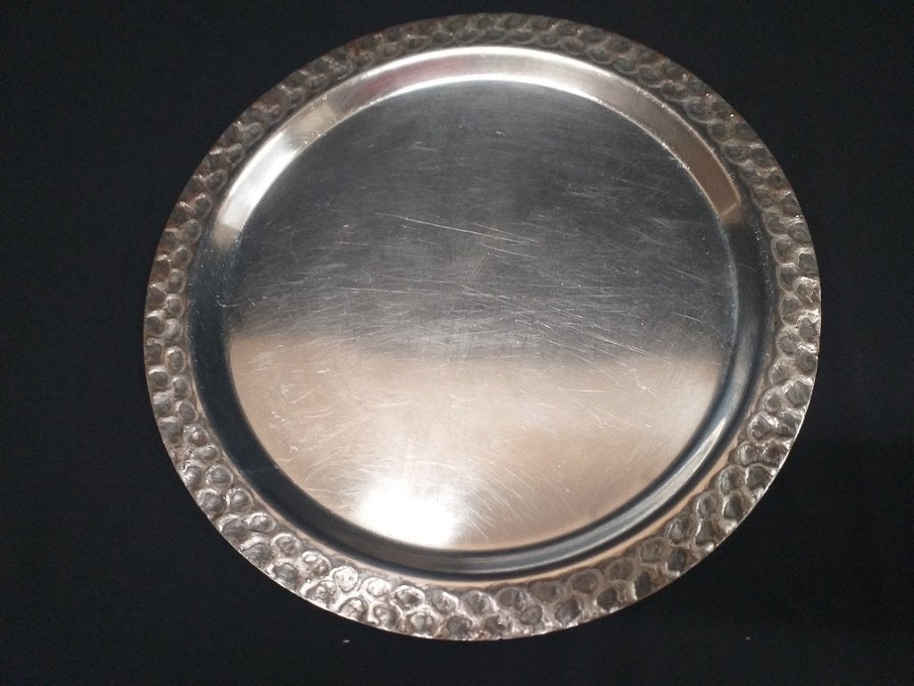 Grote ronde schaal, Gebruikt, Schaal, Rond, Ophalen of Verzenden