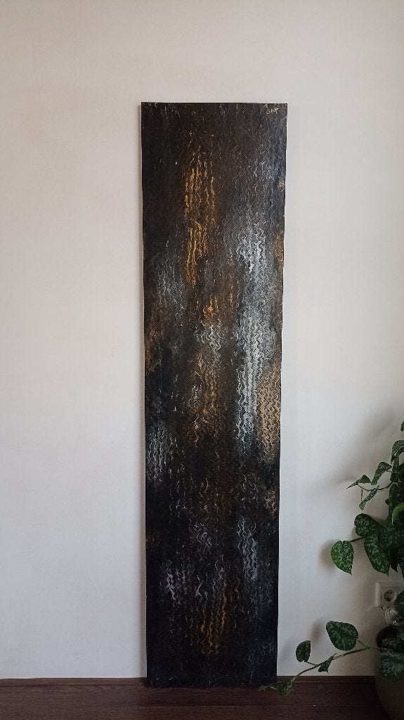 Abstract Beschilderd Houten Paneel, Ophalen