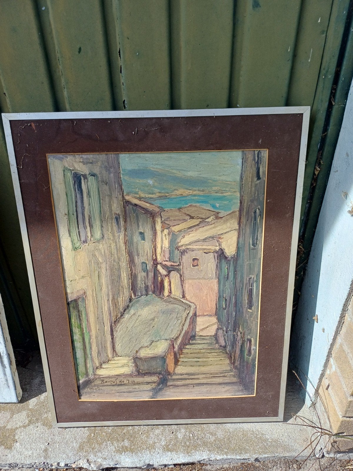 Straatgezicht – Achille Bentos de Maertelaere, Antiek en Kunst, Ophalen of Verzenden