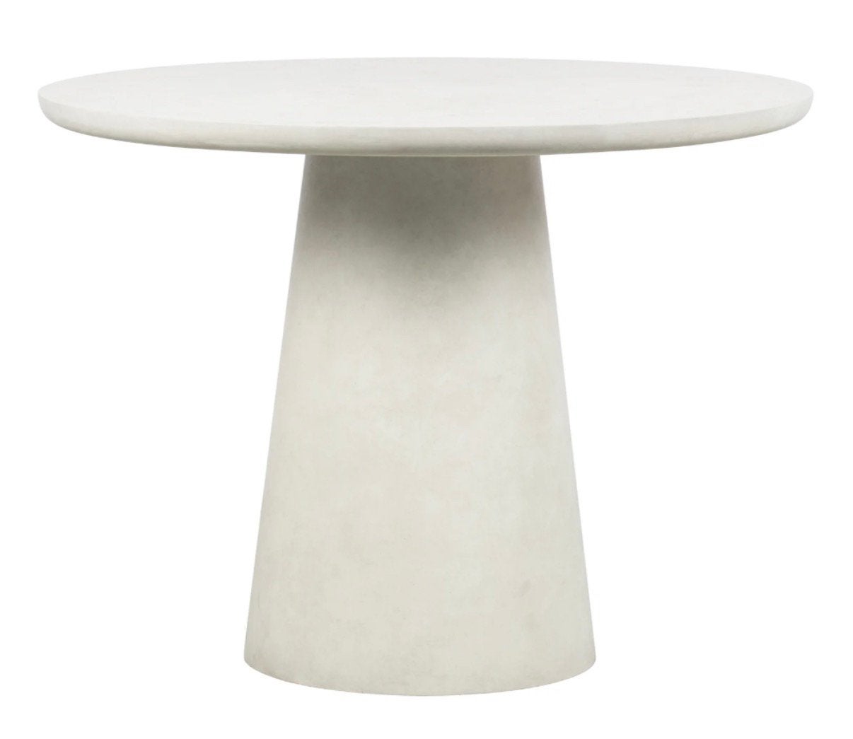 WOOOD RONDE BETONLOOK EETTAFEL DAMON, Ophalen, Gebruikt, 50 tot 100 cm, 100 tot 150 cm