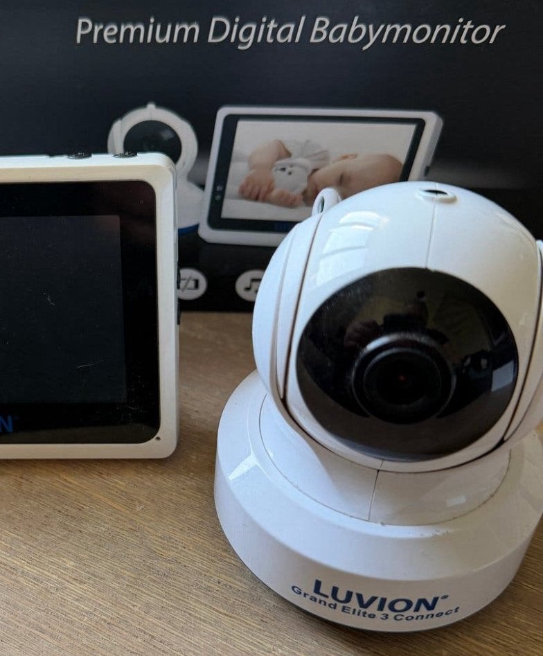 Luvion Grand Elite 3 Connect babyfoon ook via app, Ophalen, Gebruikt, Minder dan 100 meter, Camera