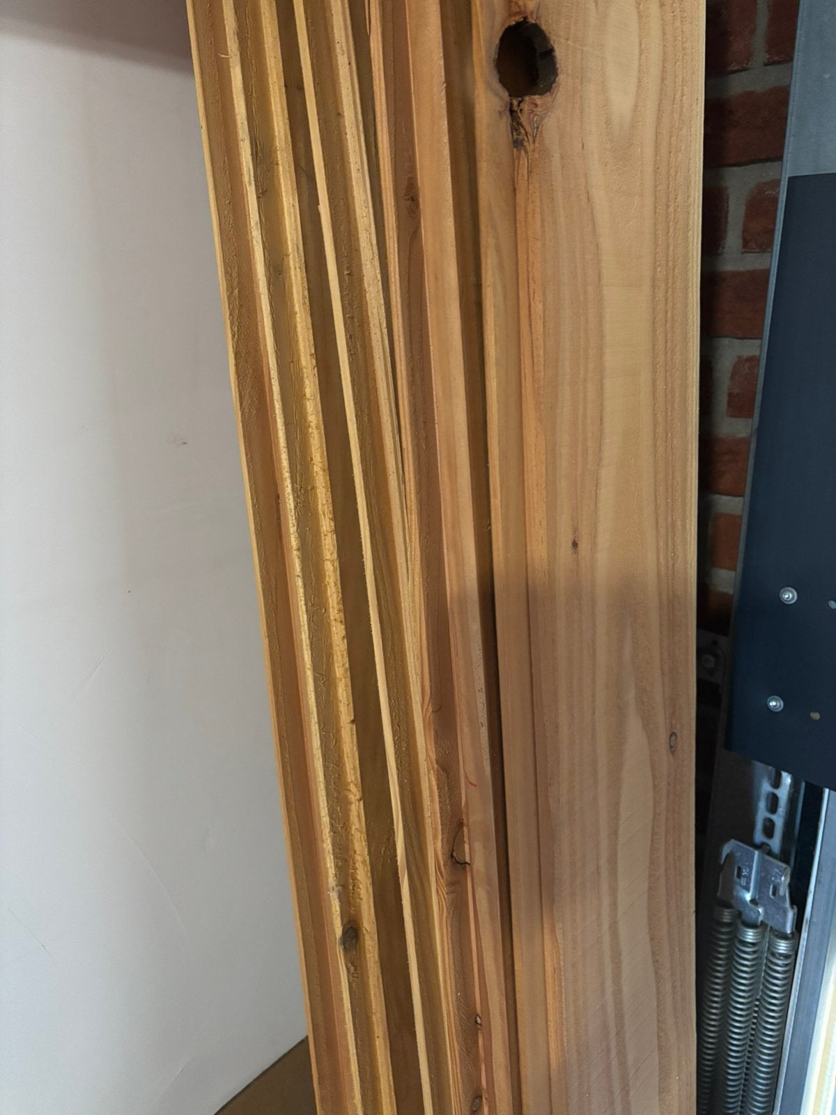 Douglas planken geschaafd., Minder dan 25 mm, Ophalen of Verzenden, Zo goed als nieuw, Plank