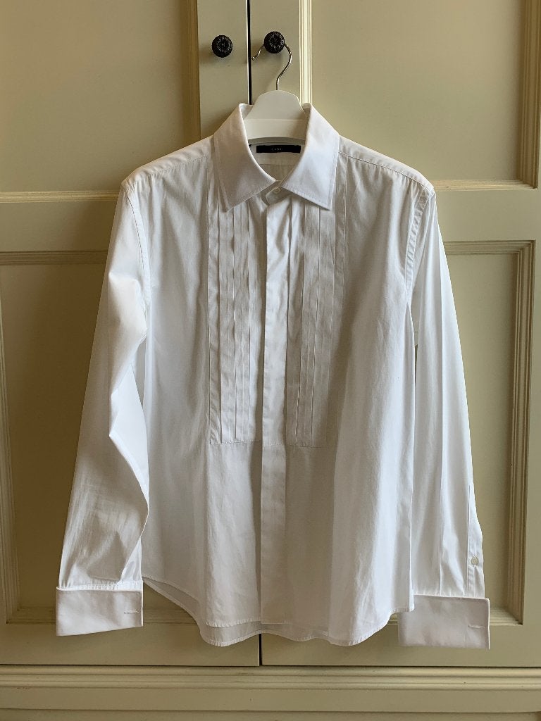 GUCCI overhemd 41|16 wit, Verzenden, Wit, Halswijdte 41/42 (L), Gucci
