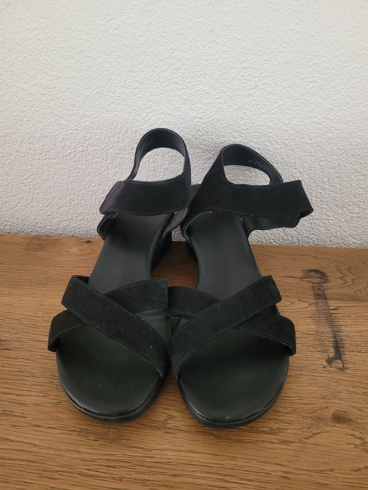 Sandalen maat 44/ zwart/ graceland/sleehak, Zwart, Zo goed als nieuw, Graceland, Sandalen of Muiltjes