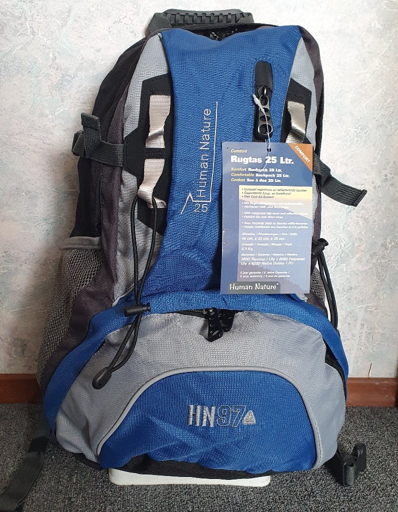 Rugtas HUMAN NATURE Lichtgewicht 0,9 kg - 25 Liter NIEUW, Ophalen of Verzenden, Nieuw, Overige merken, 45 tot 60 cm