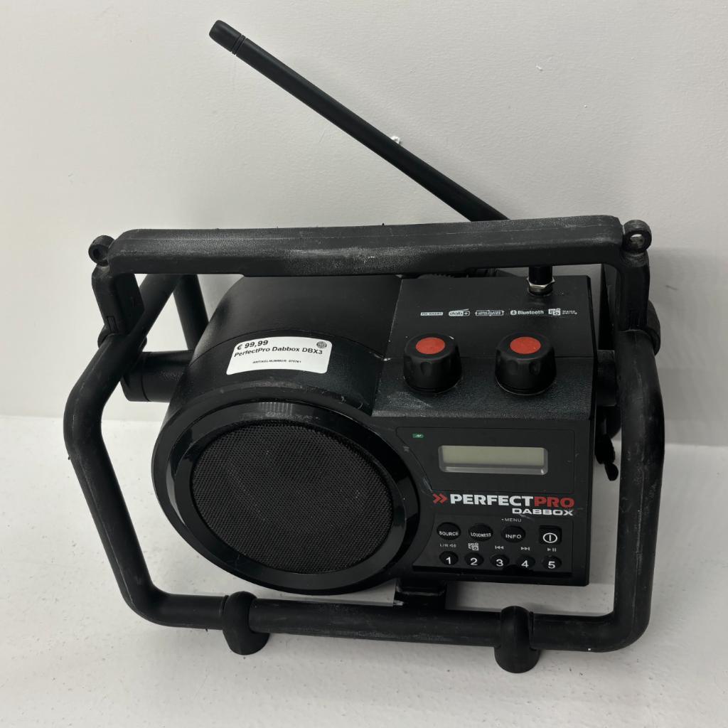 PerfectPro Dabbox DBX3 Bouwradio | Met garantie, Gebruikt, Dordrecht@usedproducts.nl, Toulonselaan 72, Ophalen of Verzenden
