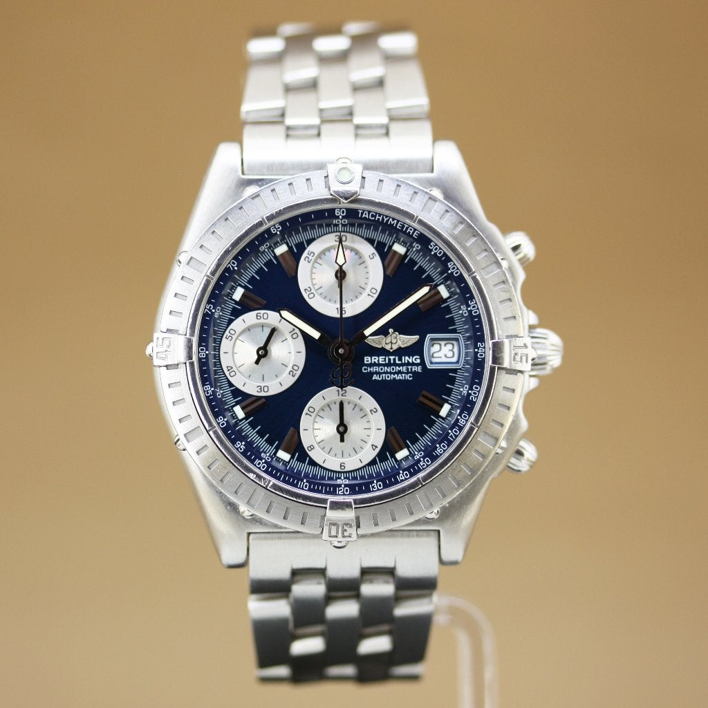 Breitling Chronomat Staal A13352, Sieraden, Tassen en Uiterlijk, Horloges | Heren, Staal, Gebruikt, Staal, Breitling