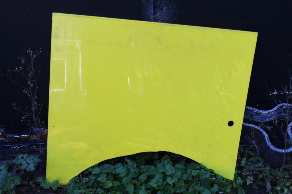Gele Plexiplaat 80x50cm, 2mm dik voor reparaties, Ophalen, Gebruikt