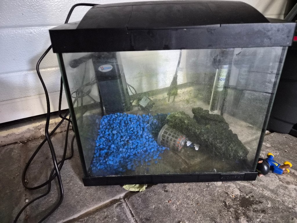 Klein aqarium, Dieren en Toebehoren, Vissen | Aquaria en Toebehoren, Ophalen, Gebruikt, Leeg aquarium