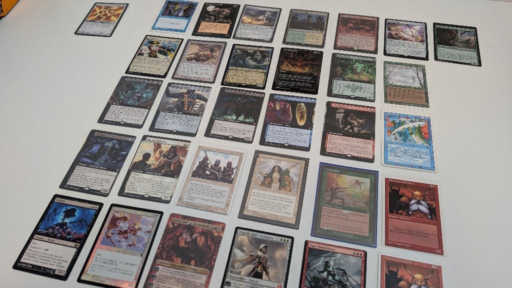 Misprints, Miscuts, Crimps & Andere MtG Rariteitjes - Deel 1, Ophalen of Verzenden, Gebruikt, Meerdere kaarten, Foil