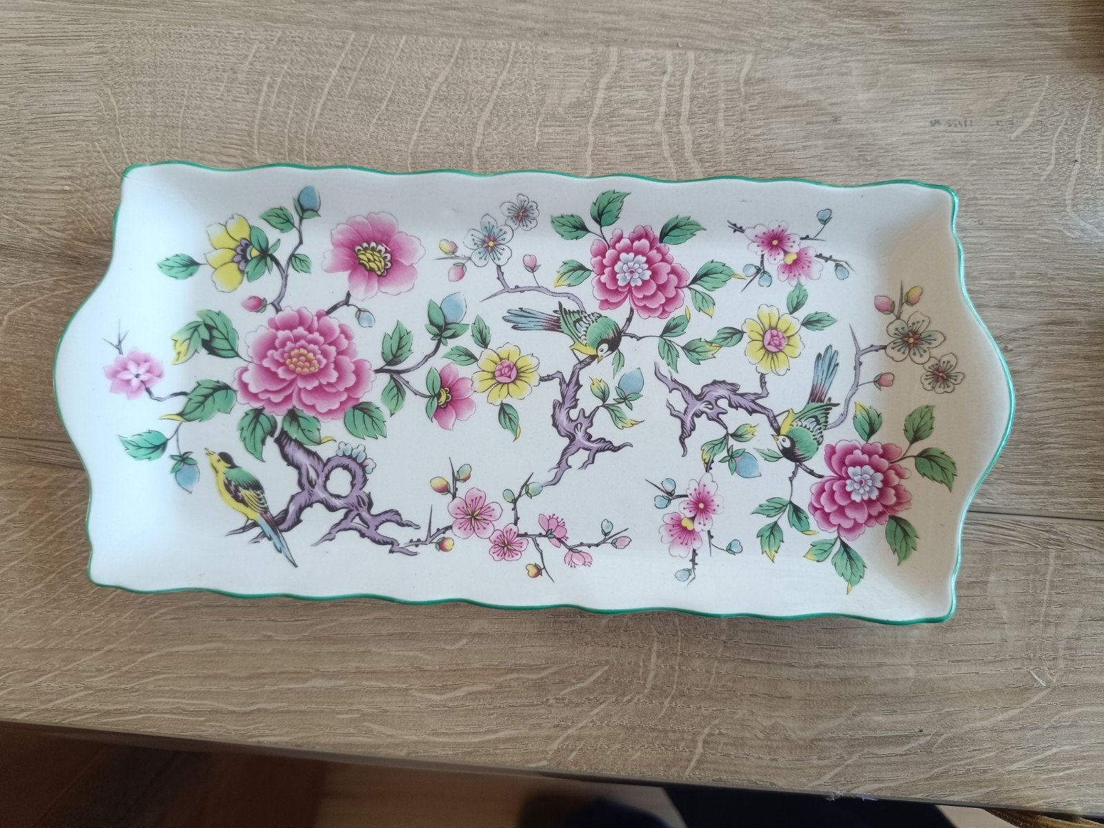 Vintage Old Foley James Kent schaaltje - bloemenpatroon, Antiek en Kunst, Ophalen