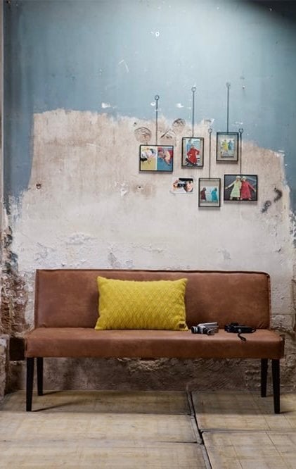 BePureHome Rodeo Eettafel bankje, Huis en Inrichting, Banken | Bankstellen, Ophalen, Minder dan 75 cm, 150 tot 200 cm, Tweepersoons