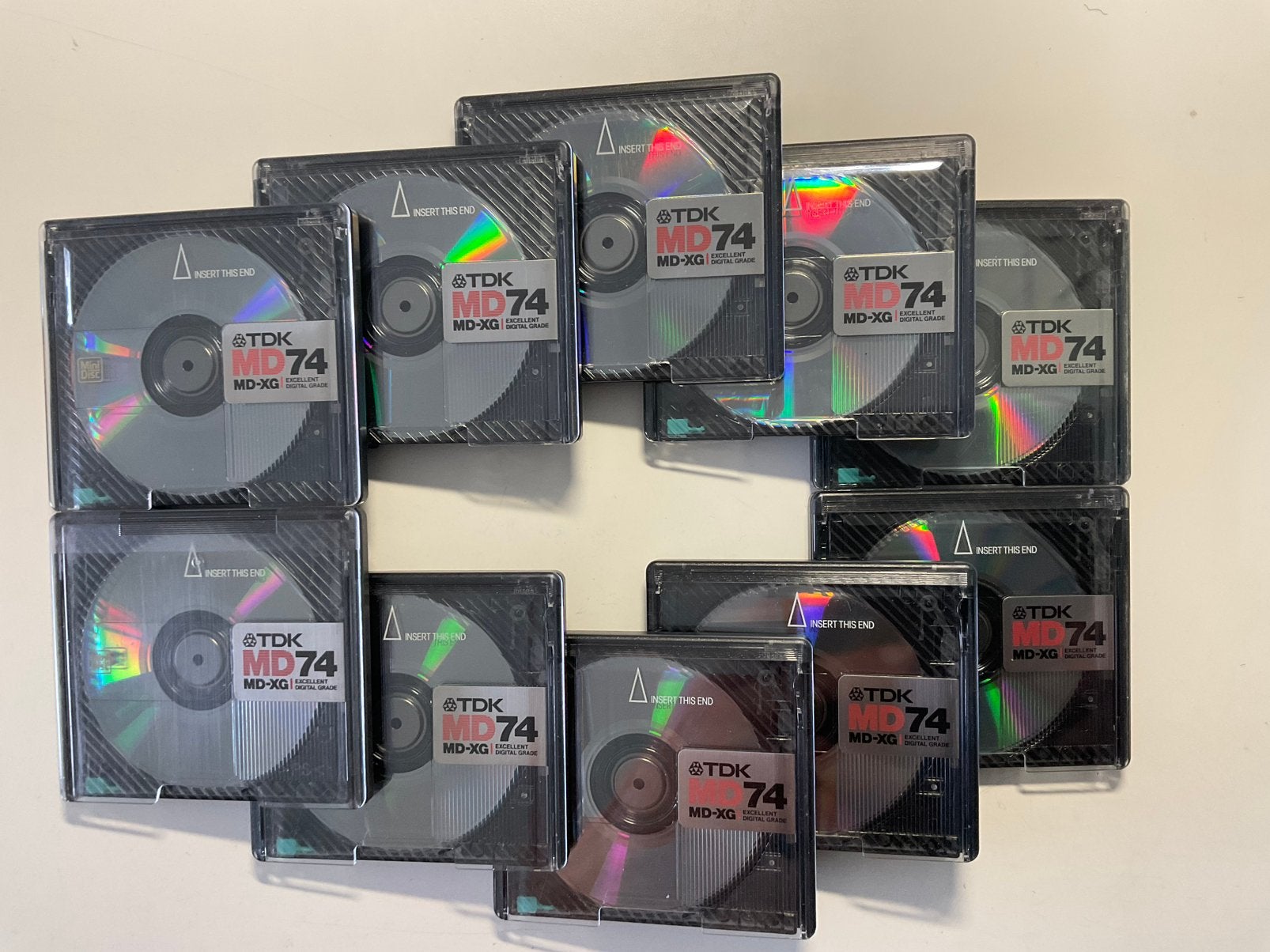 Minidisc’s. TDK MD-XG74  10x als nieuw. 74 minuten, Ophalen of Verzenden, Discman