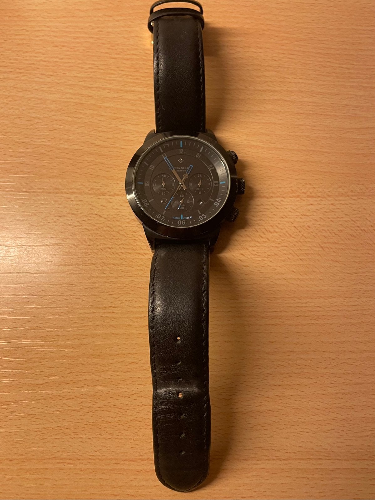 Alpha Sierra herenhorloge, Overige merken, Staal, Polshorloge, Ophalen of Verzenden