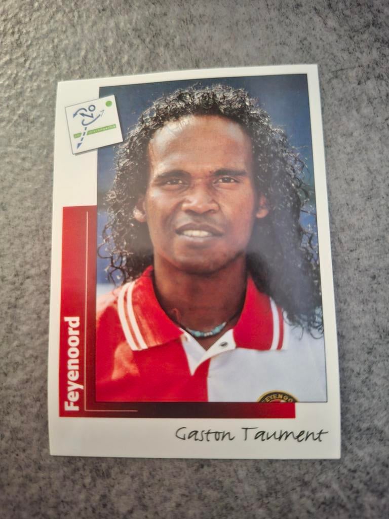 Panini sticker Voetbal 96. Speler Gaston Taument Feyenoord., Verzenden, Zo goed als nieuw, Sticker