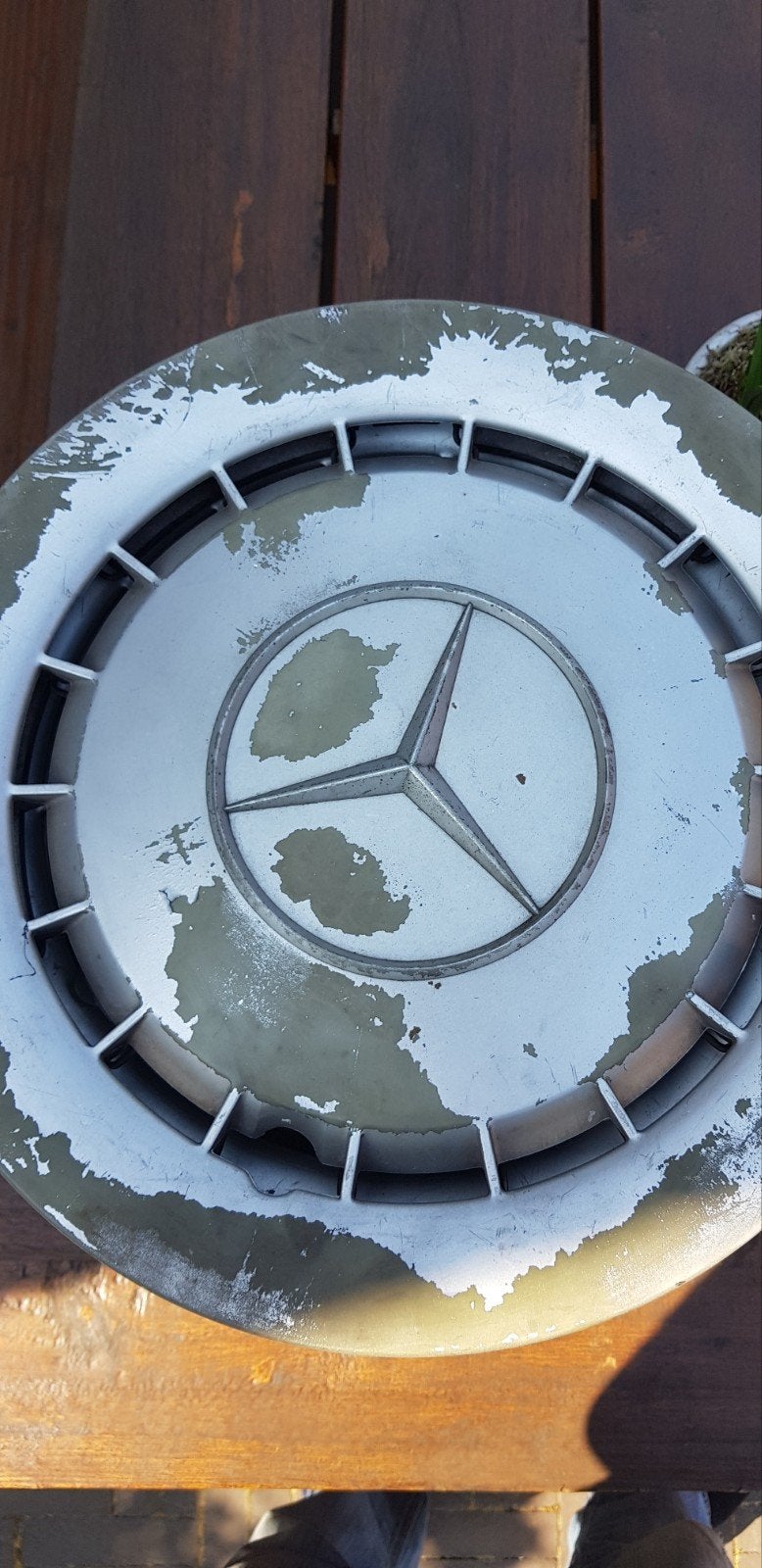 Set van 4 Mercedes-Benz wieldoppen (gebruikt), Auto diversen, Ophalen