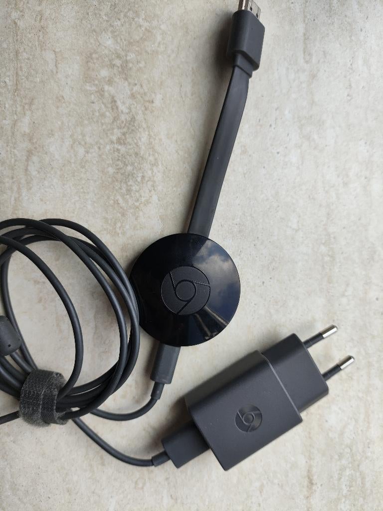 Google Chromecast (NC2-6A5), Audio, Tv en Foto, Mediaspelers, Ophalen, Zo goed als nieuw, HDMI, Zonder harde schijf