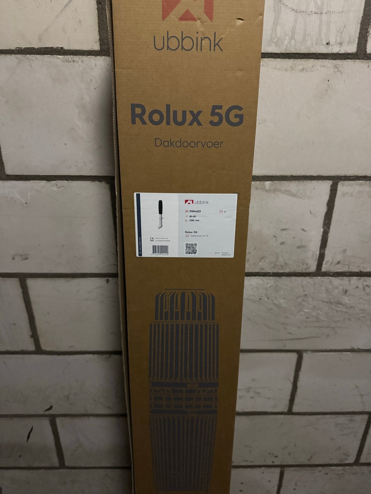 Ubbink Rolux 5G dakdoorvoer - Nieuw in doos, Doe-het-zelf en Verbouw, Dakpannen en Dakbedekking, Ophalen, Kunststof, Overige typen