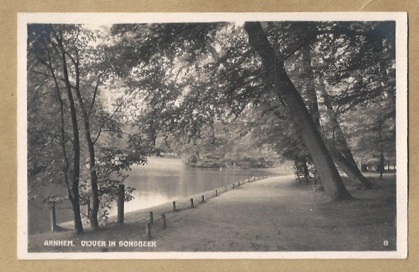 Ansichtkaart Arnhem Vijver in Sonsbeek HEMA, Verzamelen, Ophalen of Verzenden, Voor 1920, Ongelopen, Gelderland