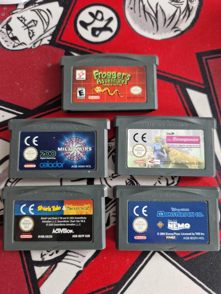 Game Boy Advance Spellen: Frogger, Shrek, Monsters & Co., Gebruikt, Overige genres, 1 speler, Ophalen of Verzenden