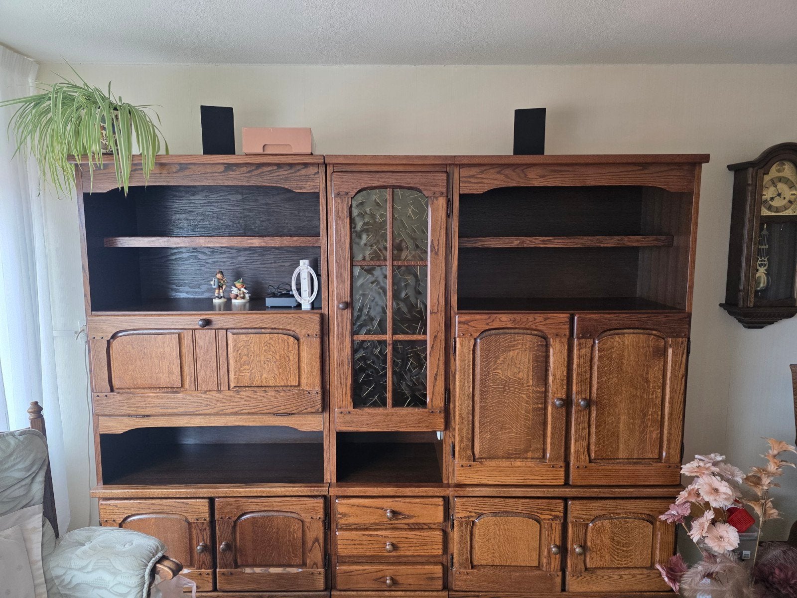 Eiken kast, Ophalen, Gebruikt, 200 cm of meer, 25 tot 50 cm